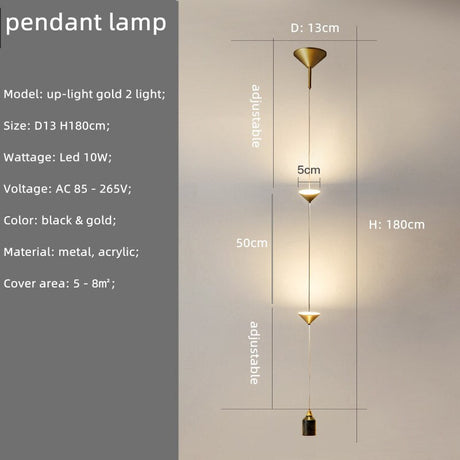 String Bedside LED Adjustable Floor Lamp-ChandeliersDecor