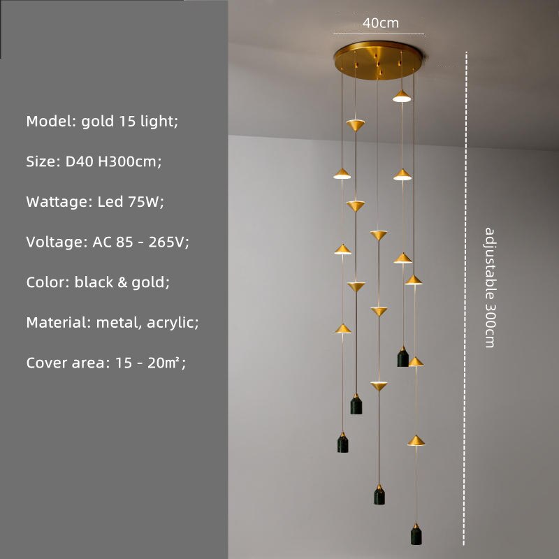 String Bedside LED Adjustable Floor Lamp-ChandeliersDecor