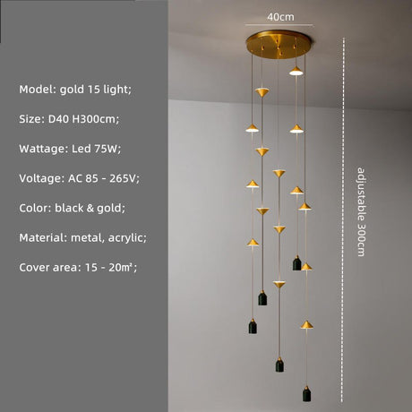 String Bedside LED Adjustable Floor Lamp-ChandeliersDecor