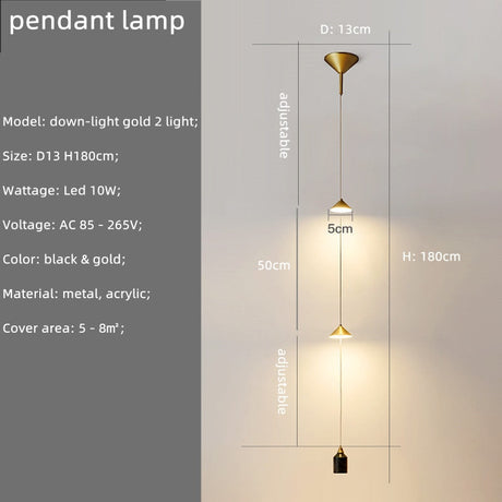 String Bedside LED Adjustable Floor Lamp-ChandeliersDecor