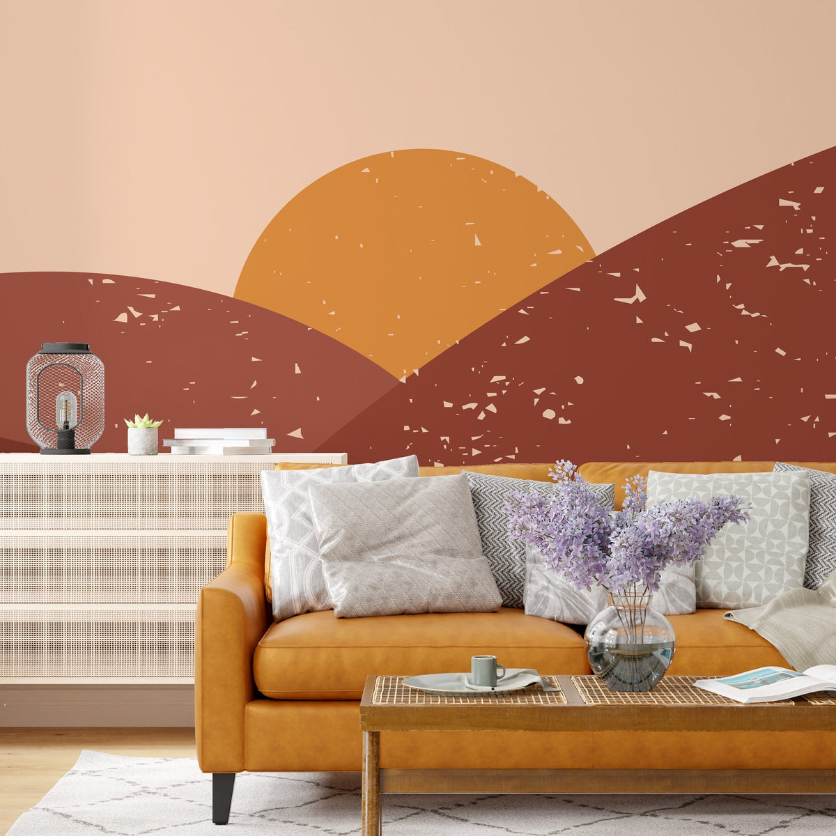 Sunshine Wallpaper Mural: Bring Radiance to Your Space-ChandeliersDecor