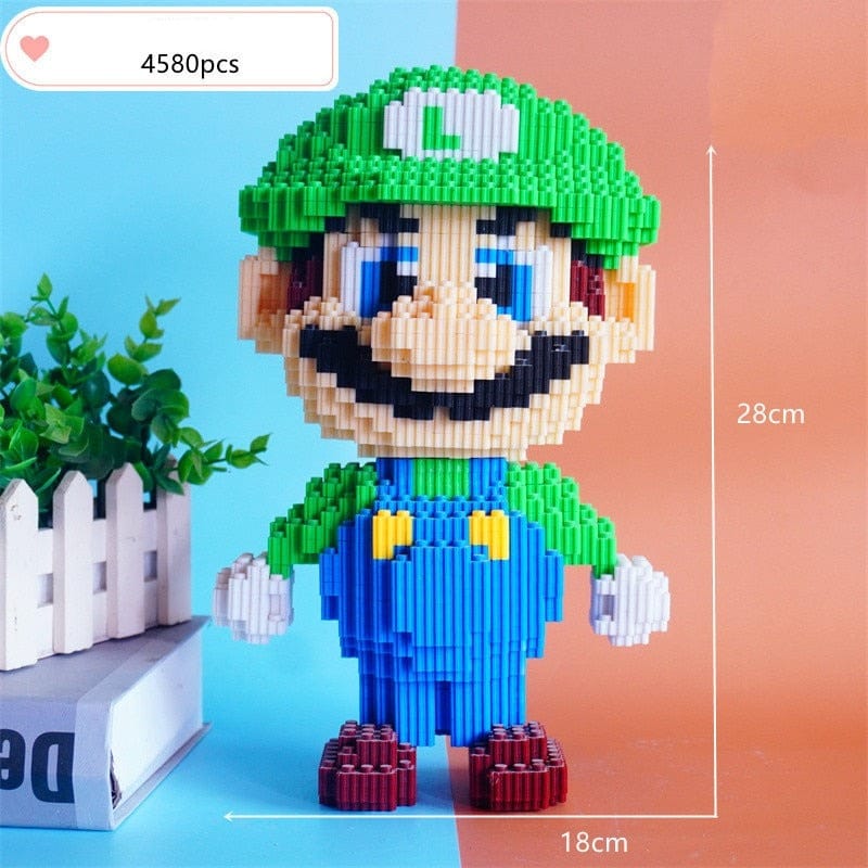 Super Mario Building Blocks Figurine - Authentic Collectible-ChandeliersDecor