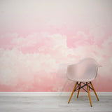 Supreme Pink Clouds Ambience Wallpaper Mural-ChandeliersDecor.com