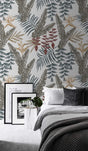 Suttle Leaves Wallpaper Mural-ChandeliersDecor.com