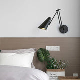 Swing Long Arm Internal Touch Sensor Wall Lamp-ChandeliersDecor