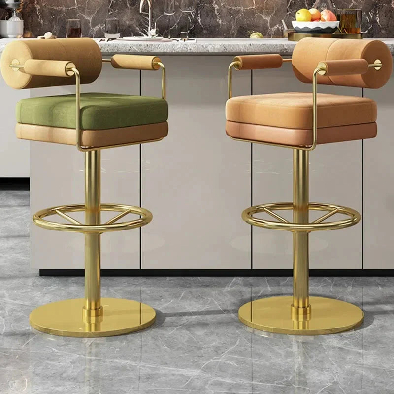 Swivel Minimalistic Bar Chairs for Kitchen Island Counter-GraffitiWallArt