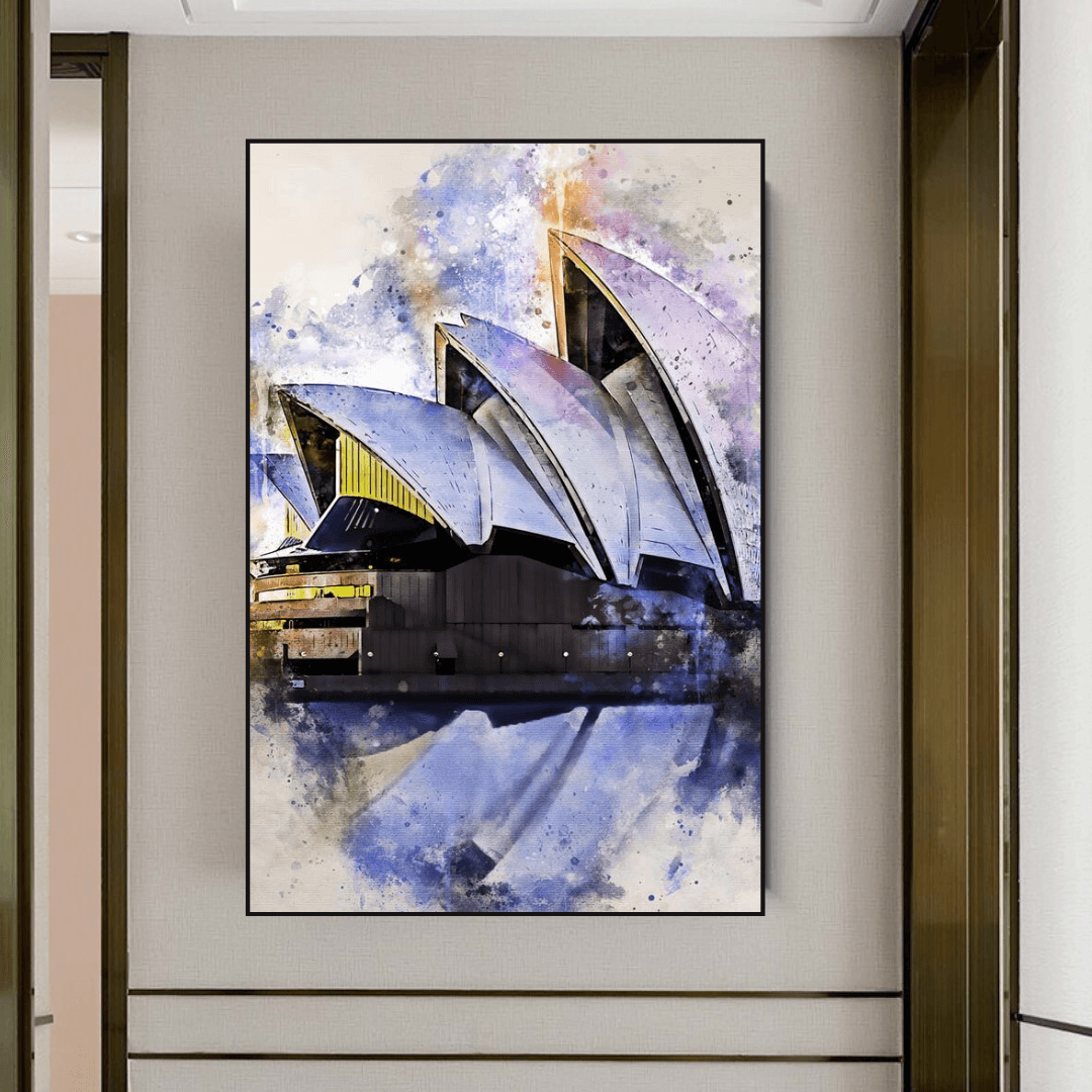 Sydney Art Poster - Australian Cityscape Print-ChandeliersDecor