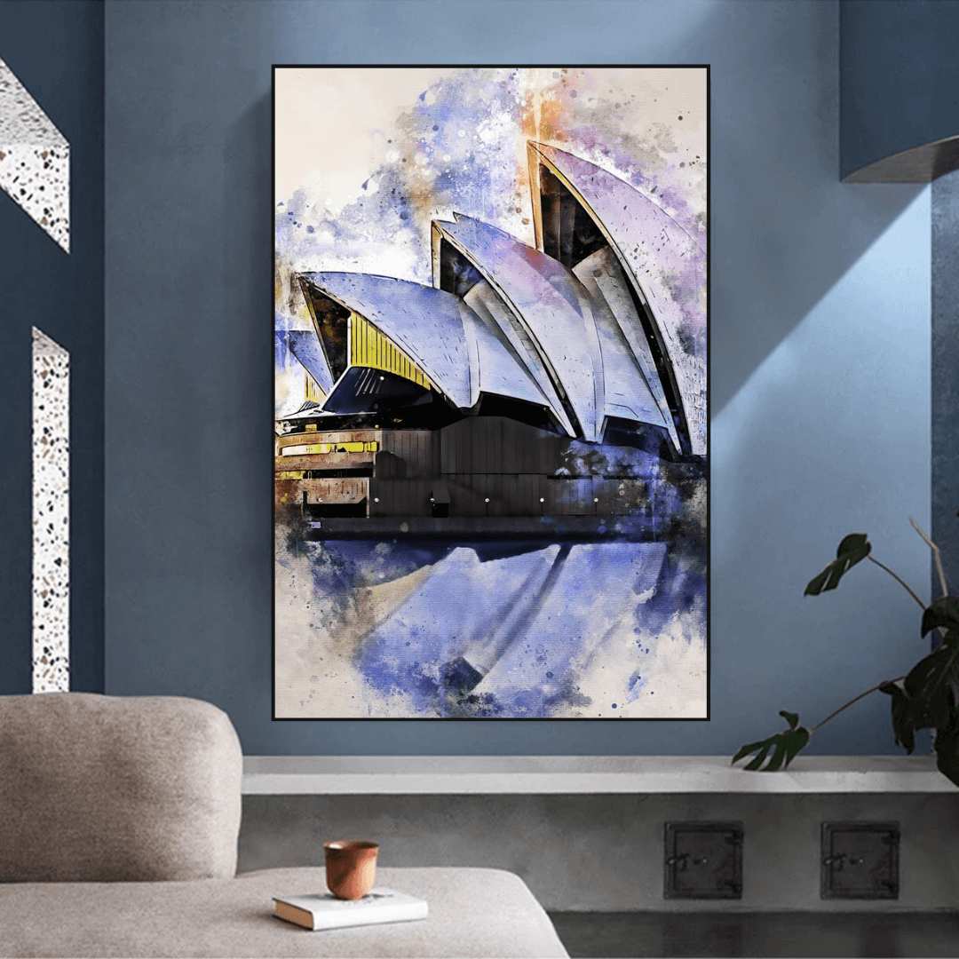 Sydney Art Poster - Australian Cityscape Print-ChandeliersDecor