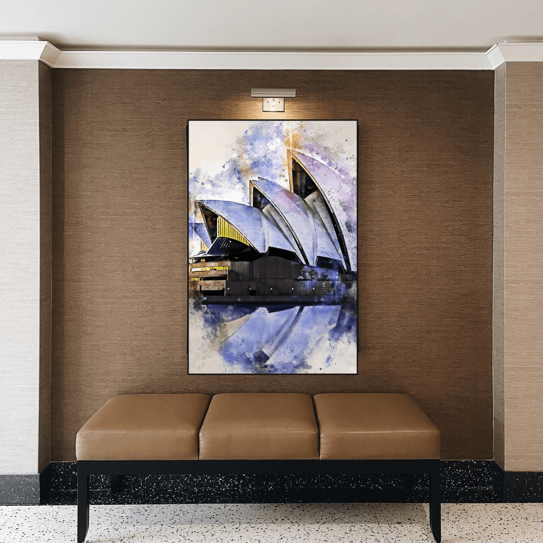 Sydney Art Poster - Australian Cityscape Print-ChandeliersDecor