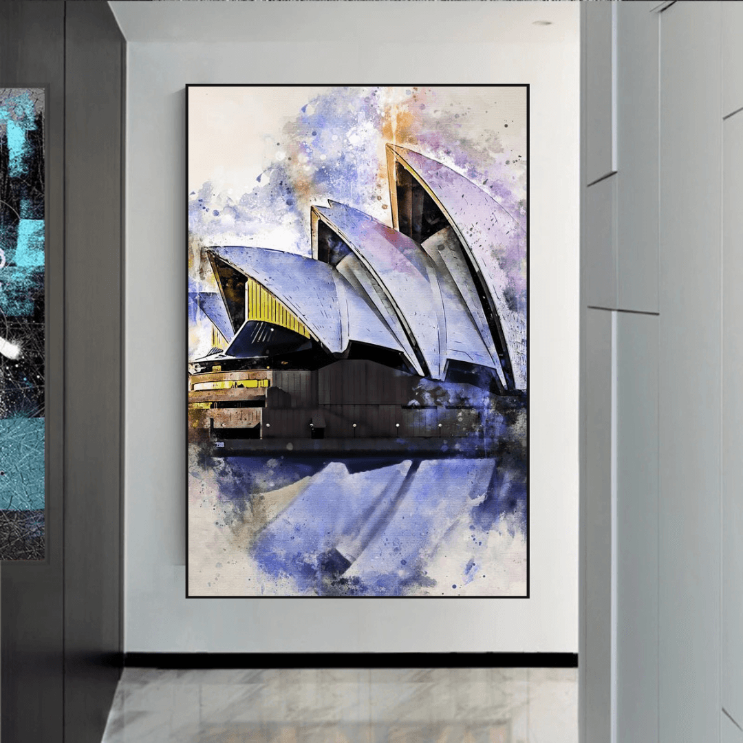 Sydney Art Poster - Australian Cityscape Print-ChandeliersDecor