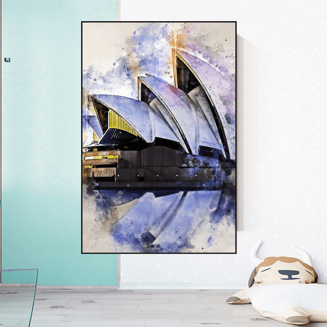 Sydney Art Poster - Australian Cityscape Print-ChandeliersDecor