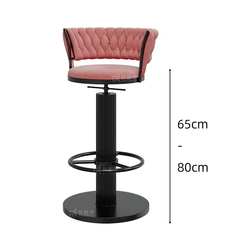 Tabourets Velvet Bar Stools & Kitchen Island Counter Bar Stool-GraffitiWallArt