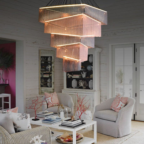 Tassel Chain Chandelier: Transform Any Space-ChandeliersDecor