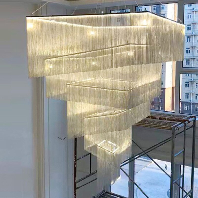 Tassel Chain Chandelier: Transform Any Space-ChandeliersDecor