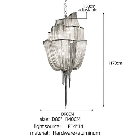 Tassels Chandelier: Decorative Lighting | Tassels & Fringe-ChandeliersDecor