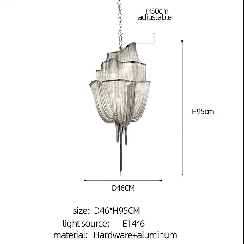 Tassels Chandelier: Decorative Lighting | Tassels & Fringe-ChandeliersDecor