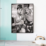 Tattoo Classic - Audrey Hepburn and Marilyn Art-ChandeliersDecor