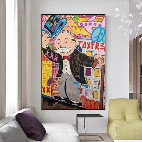 TaxFree Alec Monopoly Canvas Wall Art Decor