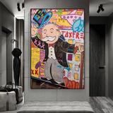 TaxFree - Alec Monopoly Canvas Wall Art Decor-ChandeliersDecor