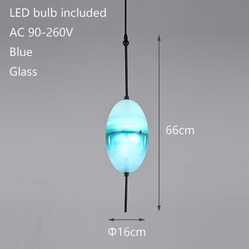 Tear Drops Style Glass Pendant Lights for Living Room-ChandeliersDecor