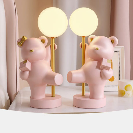 Teddy Bear Desk Table Lamp - Cottage Style Lighting-ChandeliersDecor