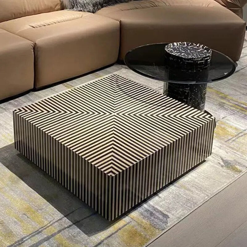 Terning Square Coffee Table-ChandeliersDecor
