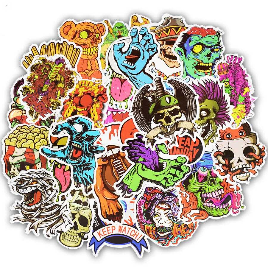 Terror Series Stickers Pack – Spooky and Dreadful Designs-ChandeliersDecor
