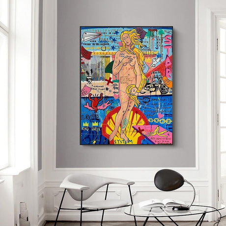 The Birth Of Venus Poster Reproductions Canvas Wall Art-ChandeliersDecor