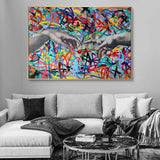 The Creation of Adam Famous Art Canvas Wall Art-ChandeliersDecor