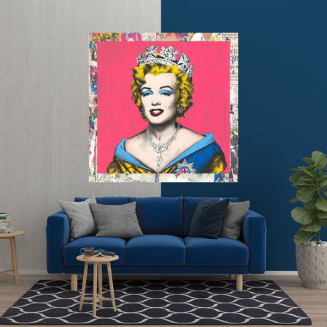 The Crowned Queen: Marilyn Poster for Vintage Collectors-ChandeliersDecor