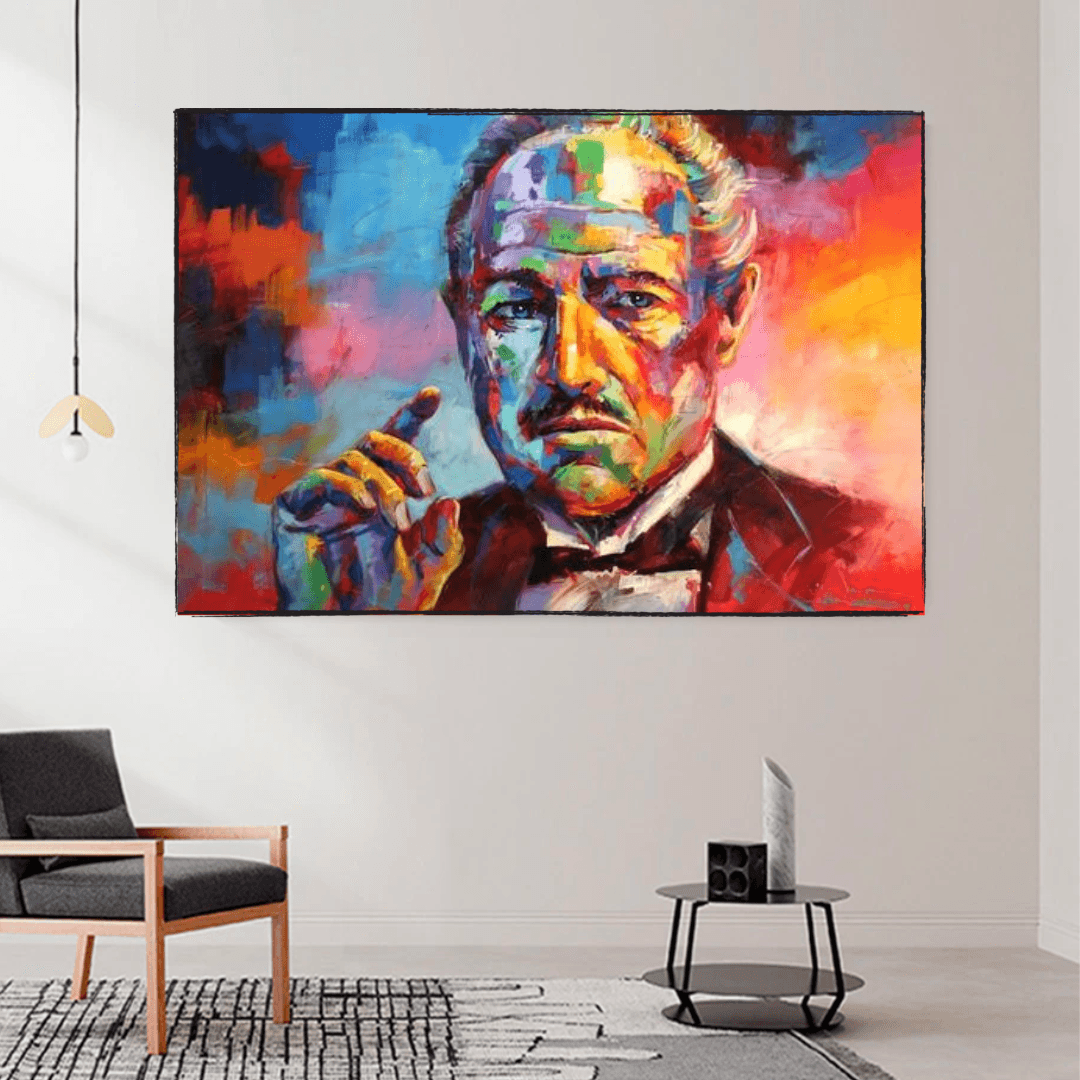 The Godfather Canvas Poster Wall Hanging - Stylish and Unique Wall Art Gift-ChandeliersDecor