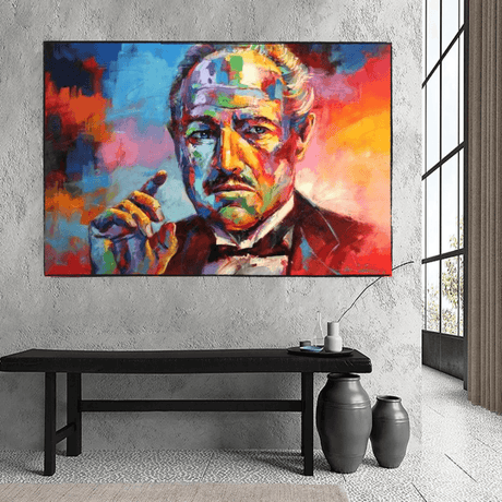 The Godfather Canvas Poster Wall Hanging - Stylish and Unique Wall Art Gift-ChandeliersDecor