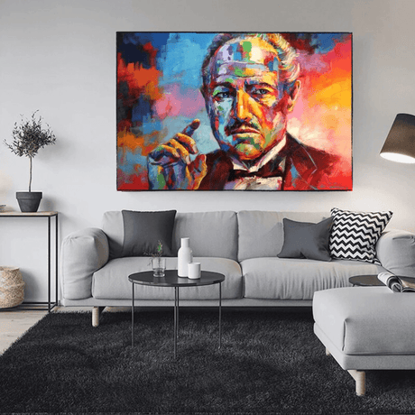 The Godfather Canvas Poster Wall Hanging - Stylish and Unique Wall Art Gift-ChandeliersDecor