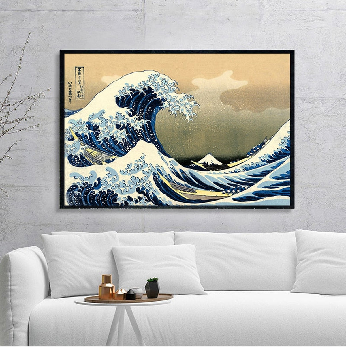 The Great Wave of Kanagawa Japanese Art Canvas Wall Art