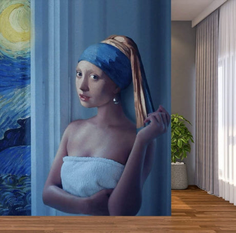 The Milkmaid Famous Art Wallpaper-ChandeliersDecor.com