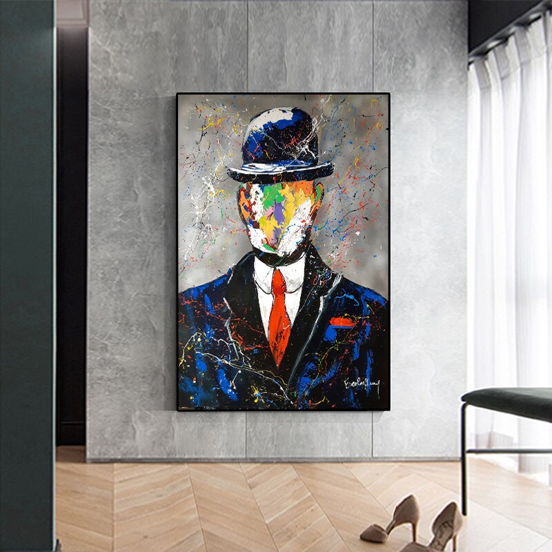 The Son of Man Canvas Wall Art-ChandeliersDecor