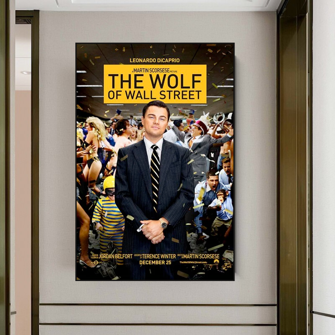 The Wolf of Wall Street Leonardo Dicaprio Canvas Wall Art-ChandeliersDecor