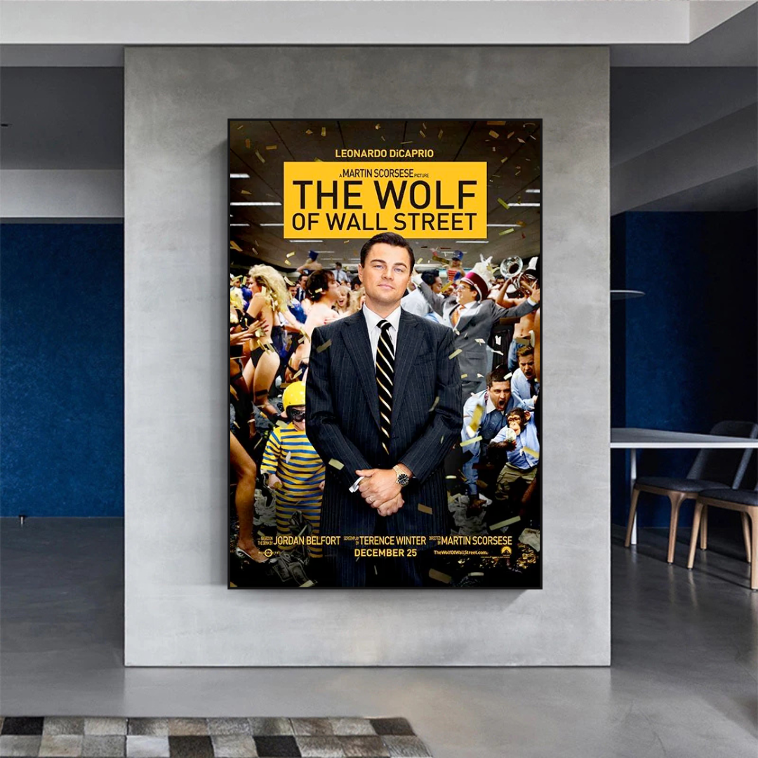 The Wolf of Wall Street Leonardo Dicaprio Canvas Wall Art-ChandeliersDecor