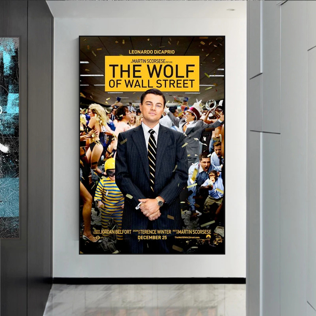 The Wolf of Wall Street Leonardo Dicaprio Canvas Wall Art-ChandeliersDecor