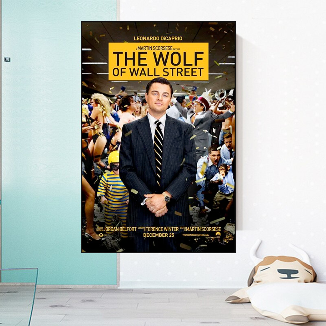 The Wolf of Wall Street Leonardo Dicaprio Canvas Wall Art-ChandeliersDecor