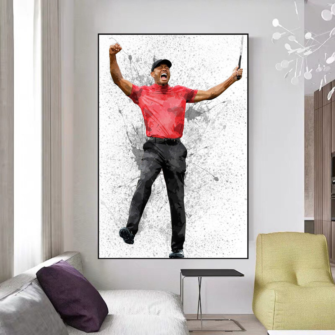 Tiger Woods Canvas Wall Art D√©cor for Golf Enthusiasts