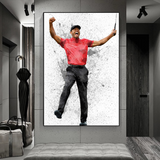 Tiger Woods Canvas Wall Art ‚Äì D√©cor for Golf Enthusiasts-ChandeliersDecor