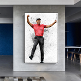 Tiger Woods Canvas Wall Art ‚Äì D√©cor for Golf Enthusiasts-ChandeliersDecor