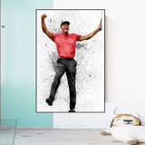 Tiger Woods Canvas Wall Art ‚Äì D√©cor for Golf Enthusiasts-ChandeliersDecor