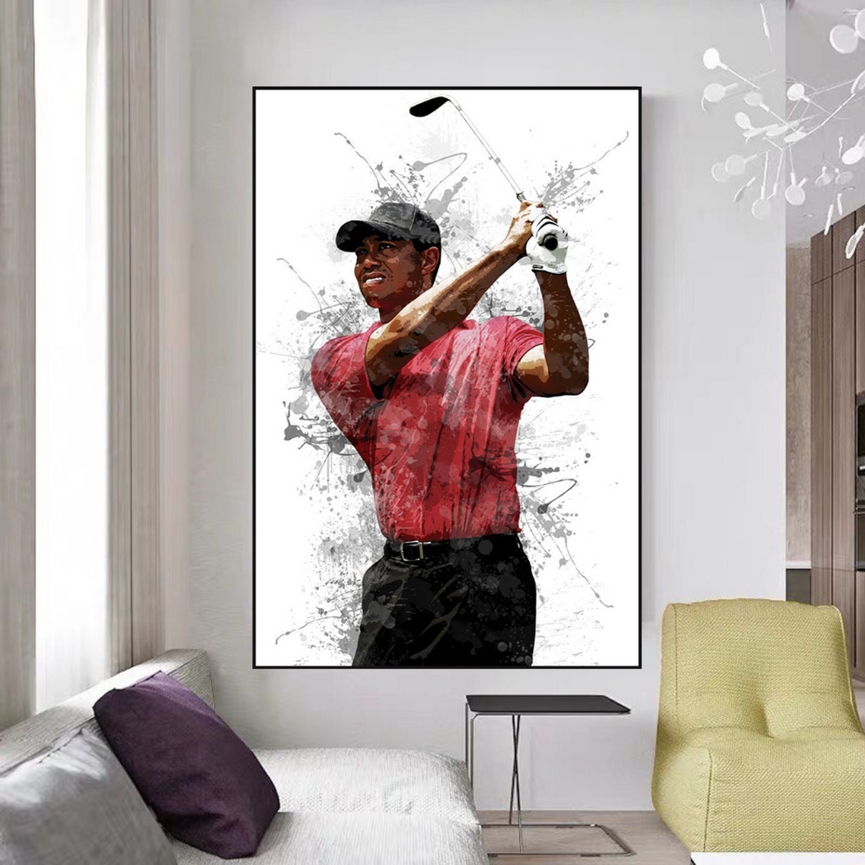 Tiger Woods Canvas Wall Art Inspiring Sports Memorabilia