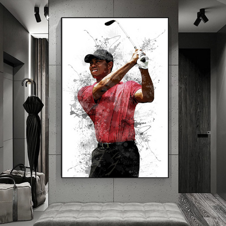 Tiger Woods Canvas Wall Art ‚Äì Inspiring Sports Memorabilia-ChandeliersDecor