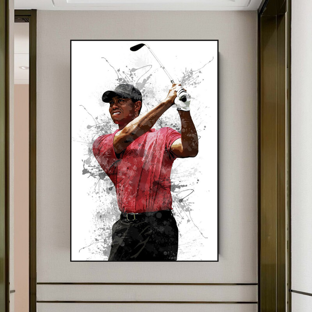 Tiger Woods Canvas Wall Art ‚Äì Inspiring Sports Memorabilia-ChandeliersDecor