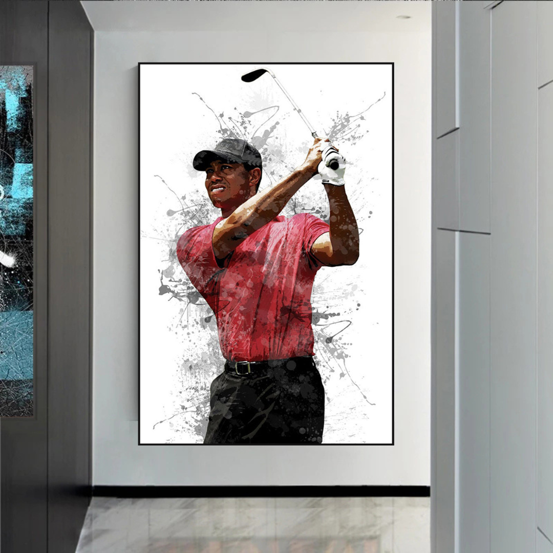 Tiger Woods Canvas Wall Art ‚Äì Inspiring Sports Memorabilia-ChandeliersDecor