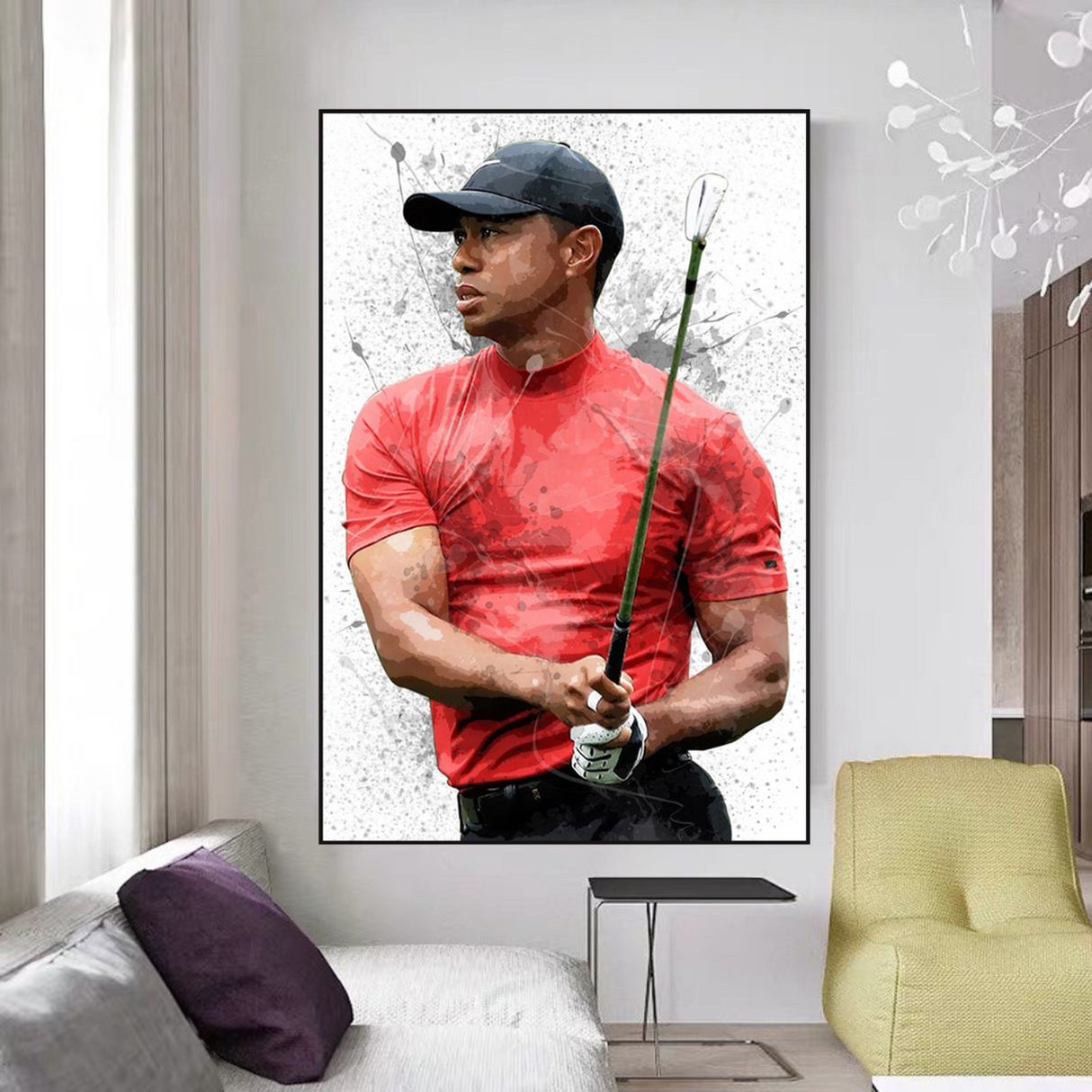 Tiger Woods Canvas Wall Art Captivating Sports Memorabilia