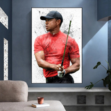 Tiger Woods Canvas Wall Art: Captivating Sports Memorabilia-ChandeliersDecor